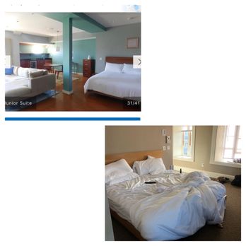 Stone House Inn - Bedroom that is advertised vs. what we got - Resorts Near Me - Little Compton, Rhode Island