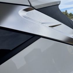 White Bridge Auto Wash - Not wiped down (dirt still there)