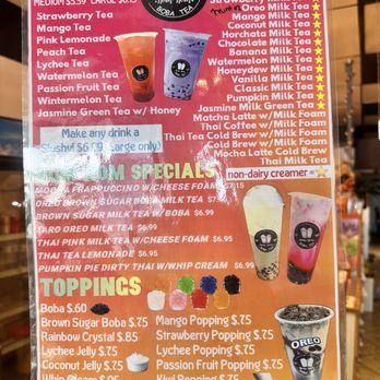 Nomnom Boba Tea - Menu - Bubble Tea Near Me - Jacksonville, Florida