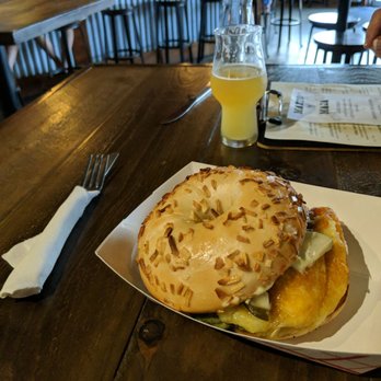 Charles Towne Fermentory - Bagel burger - Breweries Near Me - Charleston, South Carolina Charles Towne Fermentory - Bagel burger - Breweries Near Me - Charleston, South Carolina