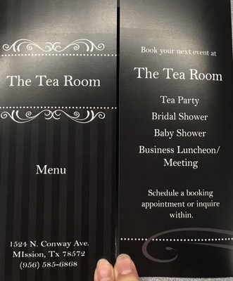 Menu photo 2 The Tea Room Mission, TX
