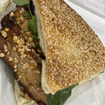 Joy - Scallion Bread Sandwich with pork belly - Taiwanese Near Me - Los Angeles, California