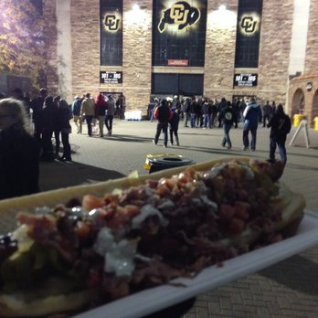 Folsom Field - Can't remember what beast of a food item this was. I do remember it being good though. - Stadiums & Arenas Near Me - Boulder, Colorado