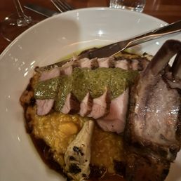 Pork Chop in Squash Risotto