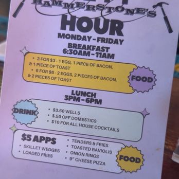 Hammerstone's - Happy hour menu - American Near Me - Saint Louis, Missouri Hammerstone's - Happy hour menu - American Near Me - Saint Louis, Missouri
