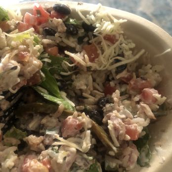 Chipotle Mexican Grill - Veggie Bowl that was supposed to be chicken. - Fast Food Near Me - Fairburn, Georgia Chipotle Mexican Grill - Veggie Bowl that was supposed to be chicken. - Fast Food Near Me - Fairburn, Georgia