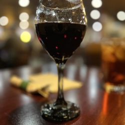 Vinny's Italian Restaurant - Merlot to celebrate TGIF !  And after today damn if this doesn't hit the spot