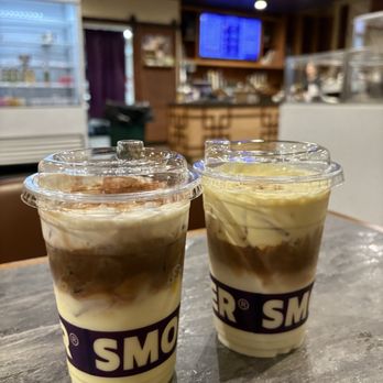 Smoking Tiger Coffee & Bread - Sweet Corn Latte / 초당옥수수 라떼 & Banana Milk Latte / 바나나 라떼 - Coffee & Tea Near Me - Buena Park, California