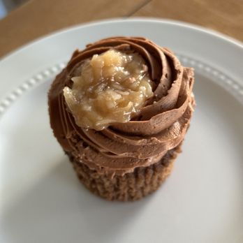 Vanilla Bean Bakery - a chocolate cupcake on a white plate - Bakeries Near Me - Indianapolis, Indiana Vanilla Bean Bakery - a chocolate cupcake on a white plate - Bakeries Near Me - Indianapolis, Indiana