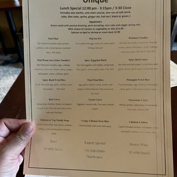 Unique Fusion Restaurant - Lunch menu - Asian Fusion Near Me - New York, New York
