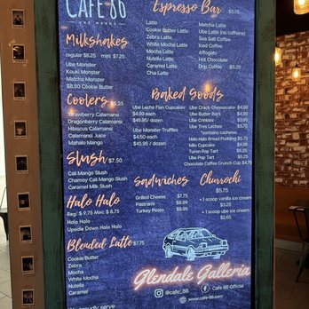 Cafe 86 - Menu - Desserts Near Me - Glendale, California