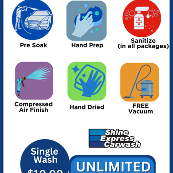 Shine Express Car Wash - Premium Express Wash - Low monthly rate - Auto Detailing Near Me - Fort Worth, Texas