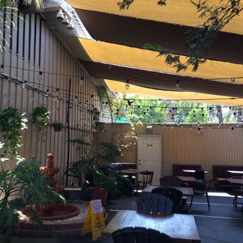 Evolution Fast Food - back patio - Vegetarian Near Me - San Diego, California