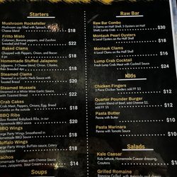 Tauk At Trail's End - Menu