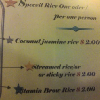 Pacifica Thai Cuisine - Rice options.. humorous spelling - Thai Near Me - Pacifica, California Pacifica Thai Cuisine - Rice options.. humorous spelling - Thai Near Me - Pacifica, California