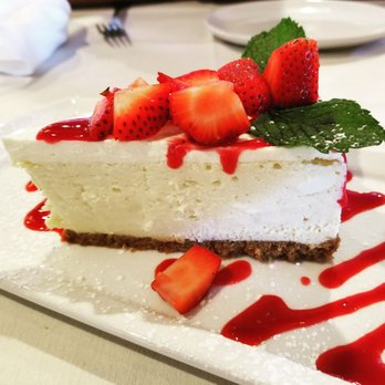 Basils Greek Dining - Strawberry Cheesecake - Greek Near Me - Aurora, Illinois