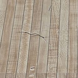 Crazy Pinz Entertainment Center - Crack in floor