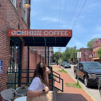 Goshen Coffee Roasters - Lil outdoor area in the front - Coffee & Tea Near Me - St. Louis, Missouri