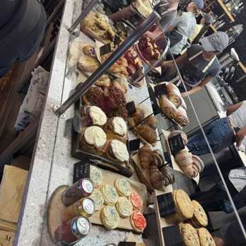 Main & Madison Market Cafe - Pastry display - I'm sure it varies daily, but this gives you an idea of what might be there. - Bakeries Near Me - Franklin, Indiana