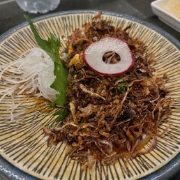 Albacore Crunchy Onion Sashimi Albacore Crunchy Onion Sashimi