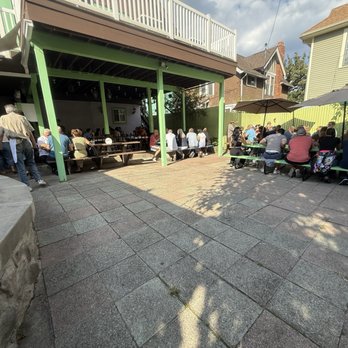 Dominick's - Back courtyard with seating for ~75 - Italian Near Me - Ann Arbor, Michigan