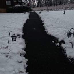 Front walk in winter