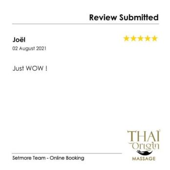 Thai Origin Massage - Testimonial - Massage Therapy Near Me - Gatineau, Quebec Thai Origin Massage - Testimonial - Massage Therapy Near Me - Gatineau, Quebec