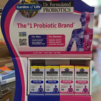 Good Nutrition - a display of probiotictic brand - Health Markets Near Me - Atlanta, Georgia