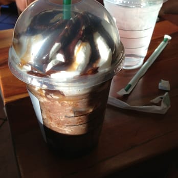 Starbucks - Water with my mocha frapp - Coffee & Tea Near Me - Tucson, Arizona