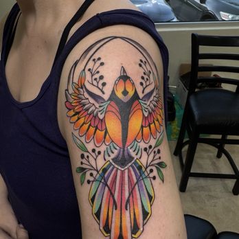 Texas Tattoo Studio - Color bird - Tattoo Near Me - Woodlands, Texas Texas Tattoo Studio - Color bird - Tattoo Near Me - Woodlands, Texas