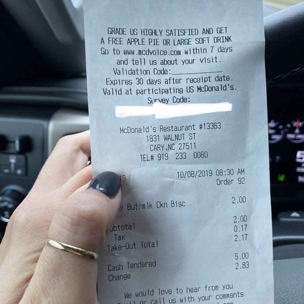 I had to buy my sons food again!