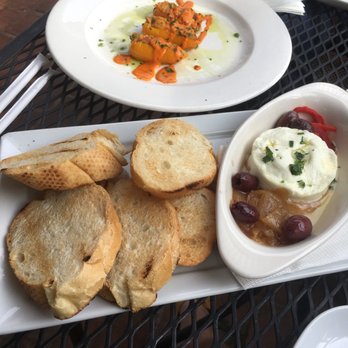 SOHO Restaurant - Goat cheese spread and paella peppers. - American Near Me - Atlanta, Georgia SOHO Restaurant - Goat cheese spread and paella peppers. - American Near Me - Atlanta, Georgia