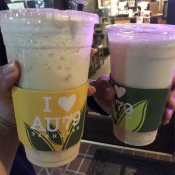 Au79 Teahouse - I always get the honey green milk tea with egg pudding!! - Coffee & Tea Near Me - Arcadia, California Au79 Teahouse - I always get the honey green milk tea with egg pudding!! - Coffee & Tea Near Me - Arcadia, California