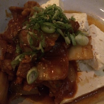 Chan Seattle - Kimchee pork belly with tofu - Asian Fusion Near Me - Seattle, Washington