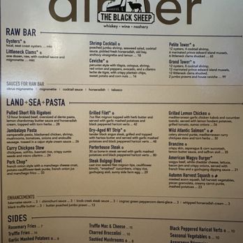 The Black Sheep Restaurant - Menu (updated Feb 2026)~ - Wine Bars Near Me - Manassas, Virginia