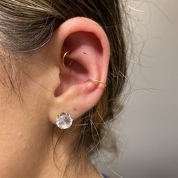 After :) Rook and conch piercings After :) Rook and conch piercings