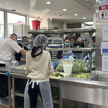Project Angel Food - Kitchen - broccoli chopping station - Community Service/Non-Profit Near Me Project Angel Food - Kitchen - broccoli chopping station - Community Service/Non-Profit Near Me