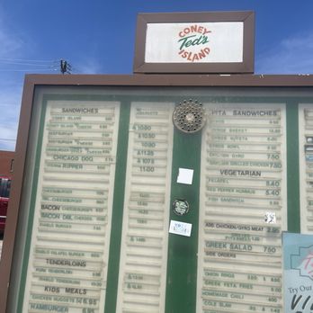Ted's Coney Island - Menu Board - Burgers Near Me - Des Moines, Iowa Ted's Coney Island - Menu Board - Burgers Near Me - Des Moines, Iowa
