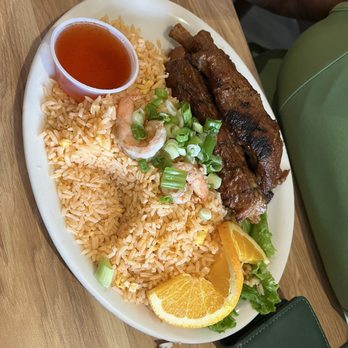 Thai Original BBQ - My friend got the pork ribs - Thai Near Me - Cerritos, California Thai Original BBQ - My friend got the pork ribs - Thai Near Me - Cerritos, California