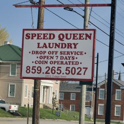 Speed Queen Laundry - Street Signage
