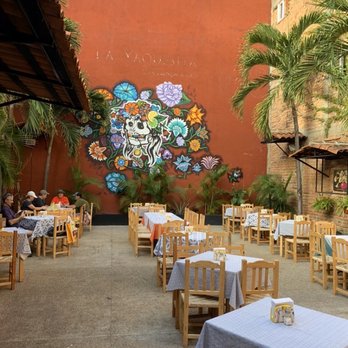 El Santo Taco - View inside courtyard - Tacos Near Me - Puerto Vallarta, JAL