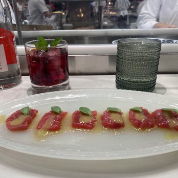 Mercado Little Spain - Atún rojo balfegó (bluefin tuna from Tarragona, served with a piparra emulsion) - Seafood Near Me - New York, New York