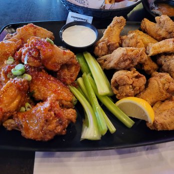 Legends Grill and Bar - Mango habanero and lemon pepper wings - Wine Bars Near Me - Mokena, Illinois Legends Grill and Bar - Mango habanero and lemon pepper wings - Wine Bars Near Me - Mokena, Illinois