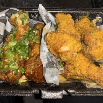 Fry N’ Wings - 8pc Bone In Sisig and salted egg yolk - Asian Fusion Near Me - Bolingbrook, Illinois Fry N’ Wings - 8pc Bone In Sisig and salted egg yolk - Asian Fusion Near Me - Bolingbrook, Illinois