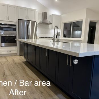 ARC Construction & Remodeling - Demo wall and new Island replaced old bar area - General Contractors Near Me ARC Construction & Remodeling - Demo wall and new Island replaced old bar area - General Contractors Near Me
