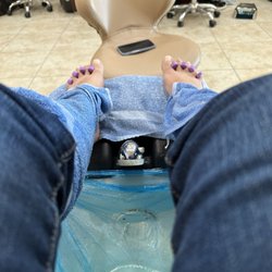 Bedazzled Nails & Bar - Pedi in the works