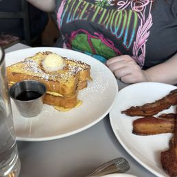 French toast and bacon French toast and bacon