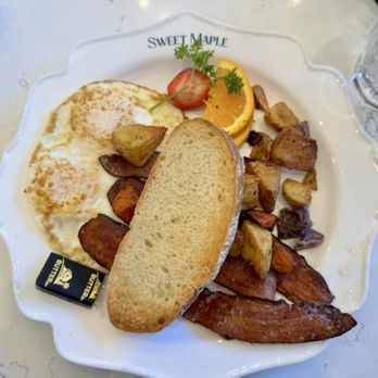 Sweet Maple - 06.15.25 Two Eggs with Millionaires Bacon - American Near Me - San Francisco, California Sweet Maple - 06.15.25 Two Eggs with Millionaires Bacon - American Near Me - San Francisco, California
