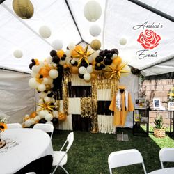 Andrea's Events - High School graduation set up