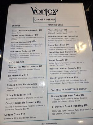 Menu photo 8 Vortex Washington, DC, DC